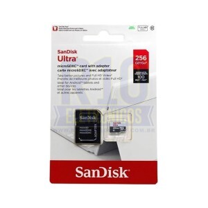 MICRO SD 256GB SANDISK ULTRA 100MB/S C10