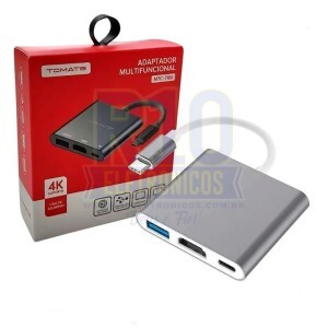 ADAPTADOR MULTIFUNCIONAL TOMATE MTC-7106 TIPO-C/HDMI/USB 100W