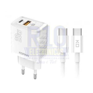 CARREGADOR TIPO-C KDPAN KN-670CC 20W 