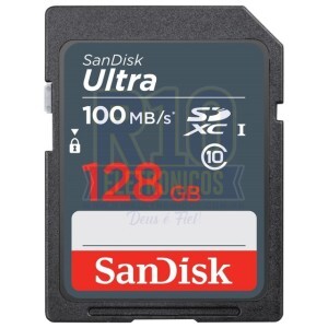 MEMÓRIA SDXC 128GB C10 ULTRA 100MB/S C10 SANDISK