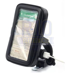 SUPORTE VEICULAR PARA MOTO EXBOM SP-CA25L COM CARREGADOR USB