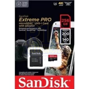 MICRO SD 256GB C10 EXTREME PRO 200MBPS SANDISK 4K U3