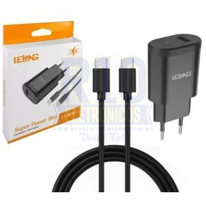 CARREGADOR LELONG LE-283CC TIPO-C TURBO 5.1A