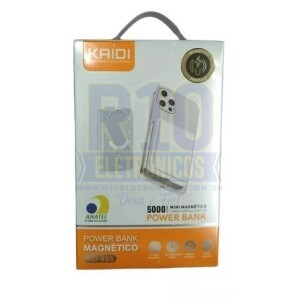 POWER BANK KAIDI KD-995 MAGSAFE 5000MAH PD=20W INDUÇÃO=15W