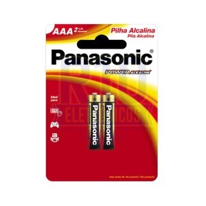 PILHA PANASONIC ALCALINA AAA C/2