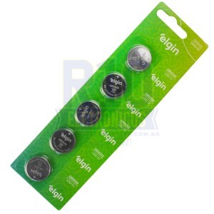 BATERIA 2032 ELGIN CARTELA C/5 CR2032 LITIO 3V