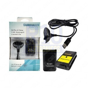 BATERIA+CABO XBOX 360 LEBOSS LB-5123