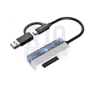 ADAPTADOR CONVERSOR USB-A/C X SATA KNUP HD827/AC