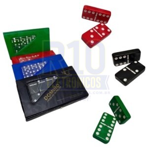 DOMINÓ CAERUS COLORIDO GROSSO 28 PEÇAS CRS-2770