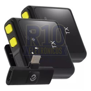 MICROFONE LAPELA SEM FIO ONISTEK MC819 TIPO-C DUPLO