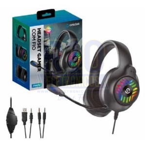 FONE GAMER COM FIO ONISTEK FN636 RGB P3/USB