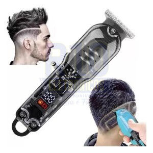MAQUINA DE CORTAR CABELO KAPBOM KA-3696 RECARREGÁVEL TRANSPARENTE