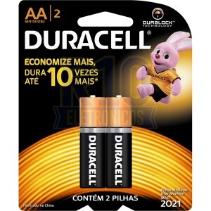 PILHA DURACELL ALCALINA AA C/2