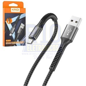 CABO USB V8 KAIDI KD-2501M 3A 1M REFORÇADO