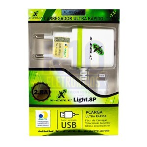 CARREGADOR X-CELL IPHONE 2.8A CASA XC-IPH6-USB