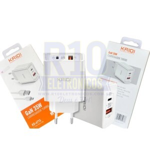 CARREGADOR USB V8 KAIDI KD-671S GAN 35W TURBO 