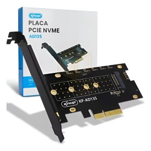 PLACA PCIE NVME KNUP AD135 NVME PCI-E X4/X8/X16
