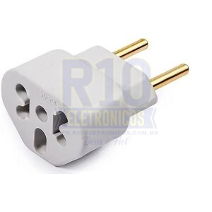 ADAPTADOR DE TOMADA BOB LOVE 10A/20A (ESTRELAS) GM-008